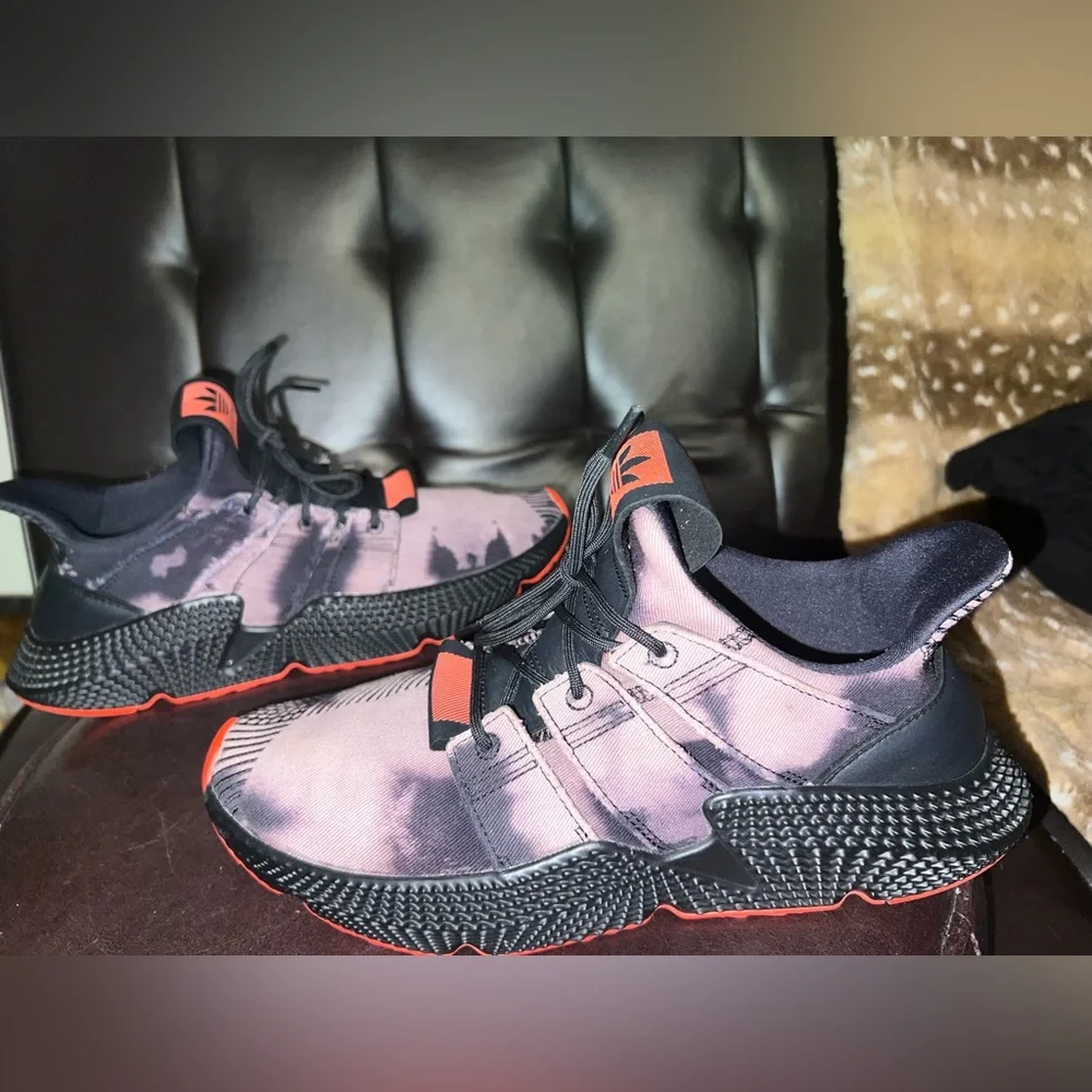 adidas Prophere Bleached Black Solar Red size 10 - Picture 2 of 13
